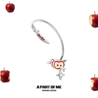 Apple Slice 18K Platinum Plating Lucky Apple Ear Wraps