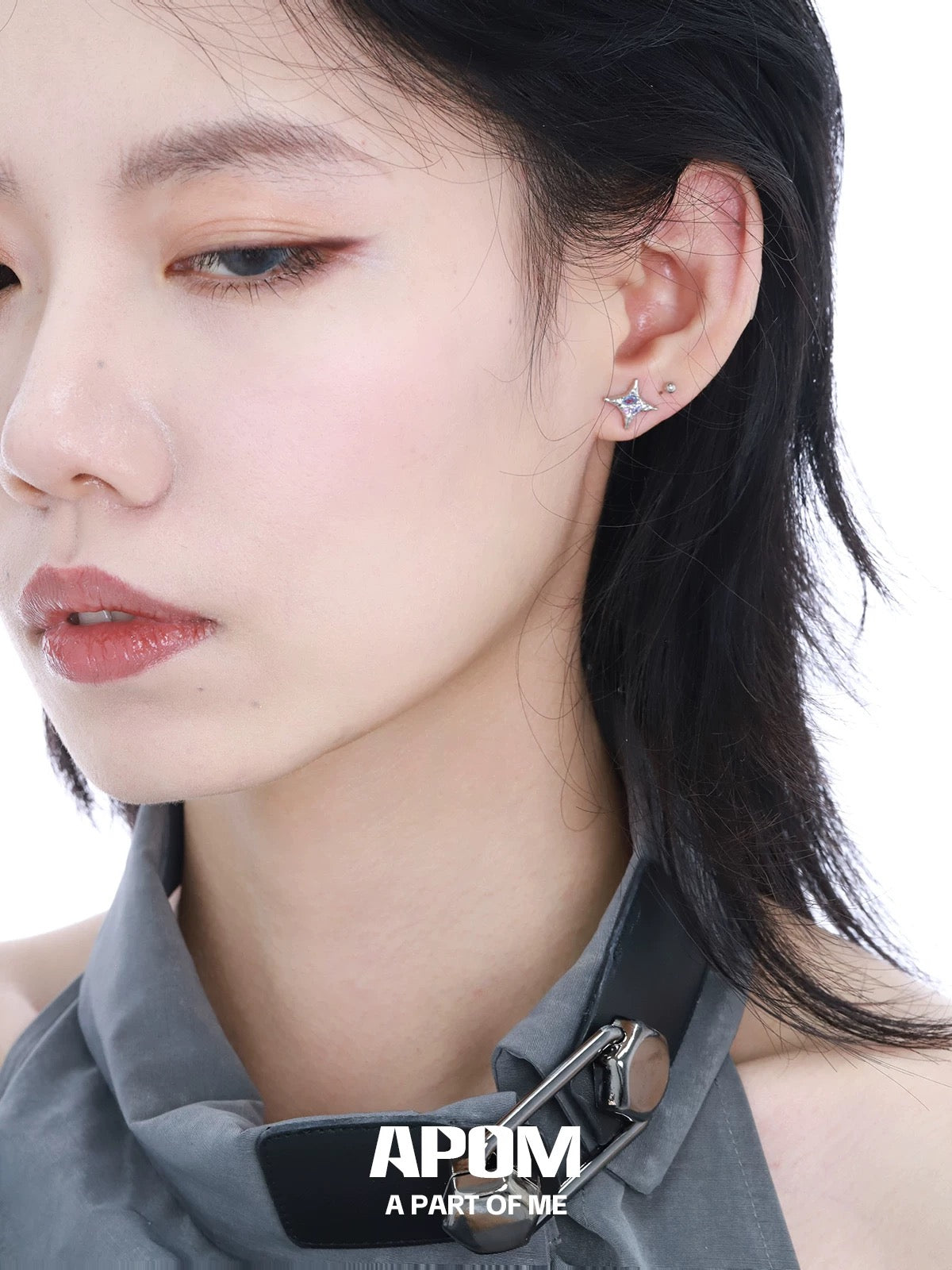 Colorful Galaxy S925 Sterling Silver Stud Earrings