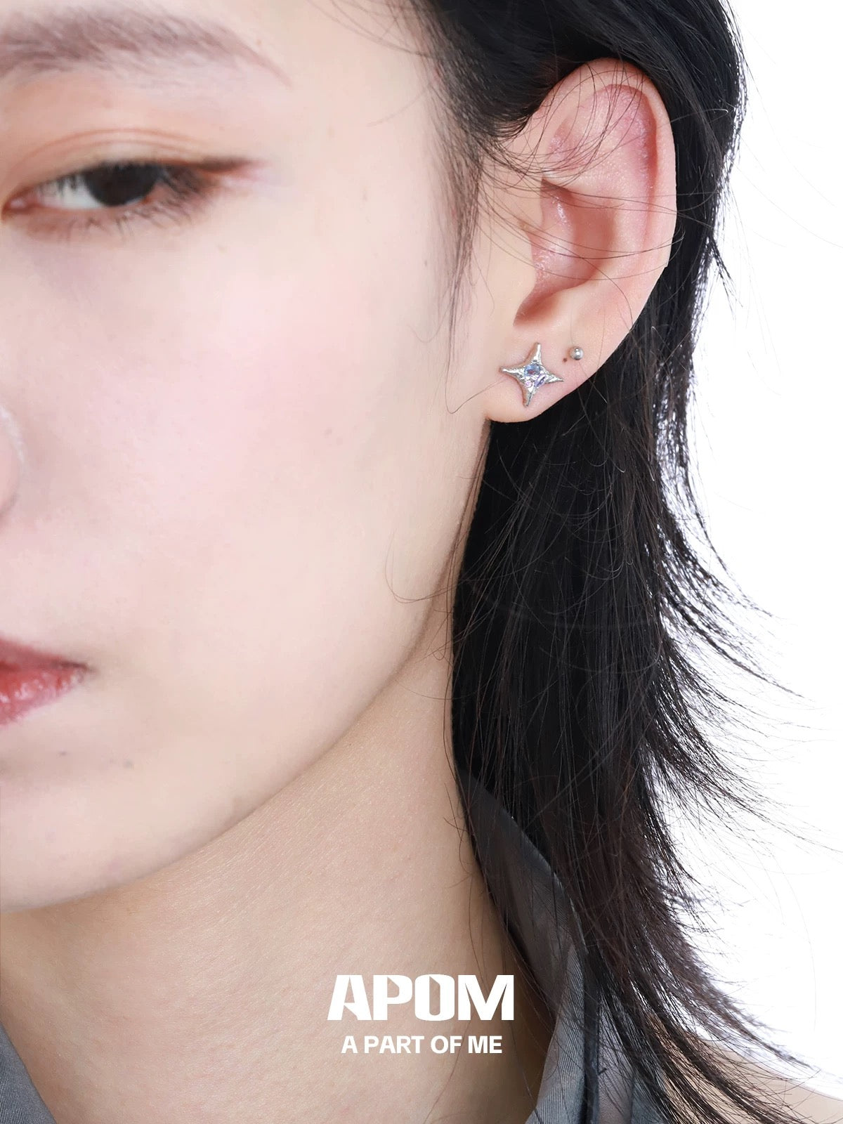 Colorful Galaxy S925 Sterling Silver Stud Earrings