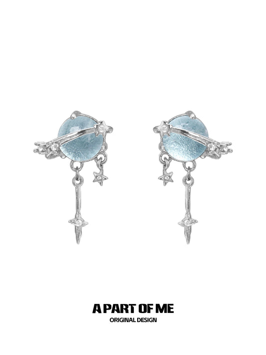Mercury 18K Platinum Plating Stud Earrings