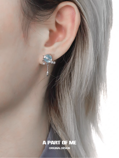 Mercury 18K Platinum Plating Stud Earrings