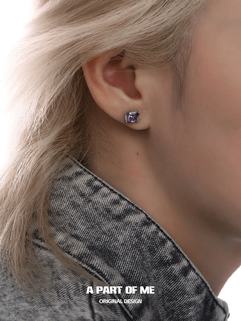 Year of the Snake S925 Sterling Silver Snake Stud Earrings