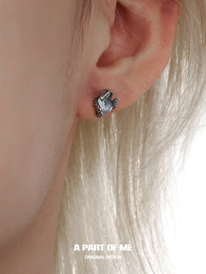 Year of the Snake S925 Sterling Silver Snake Stud Earrings