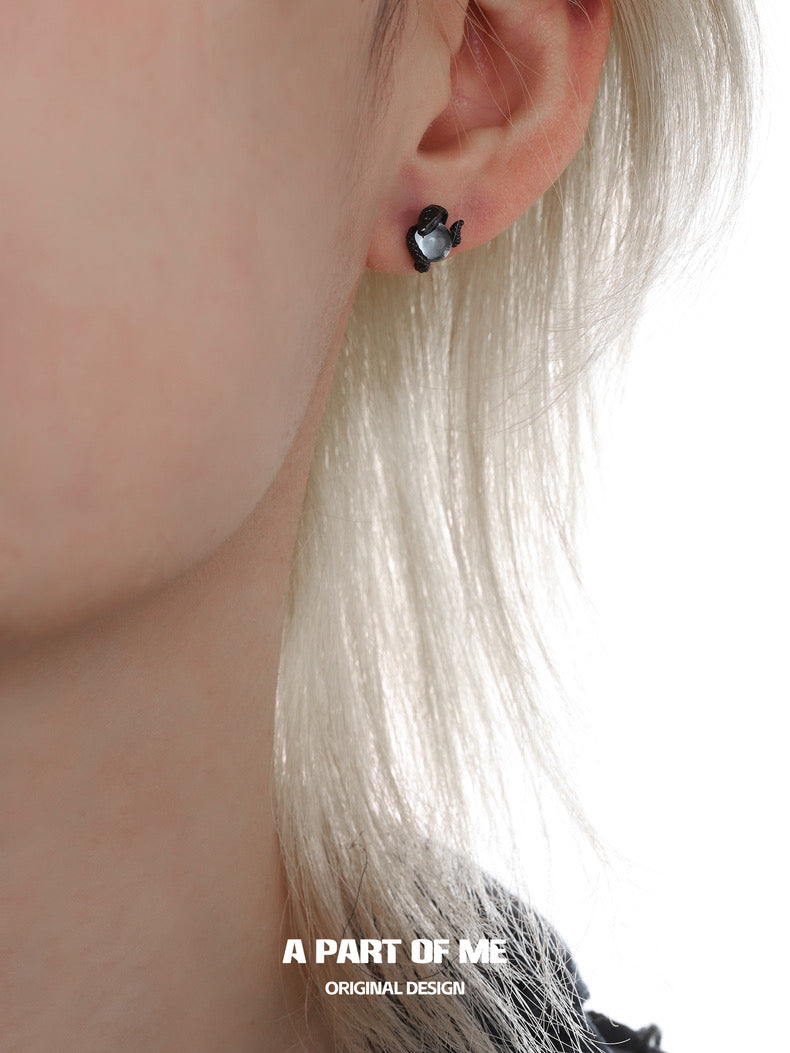 Year of the Snake S925 Sterling Silver Snake Stud Earrings