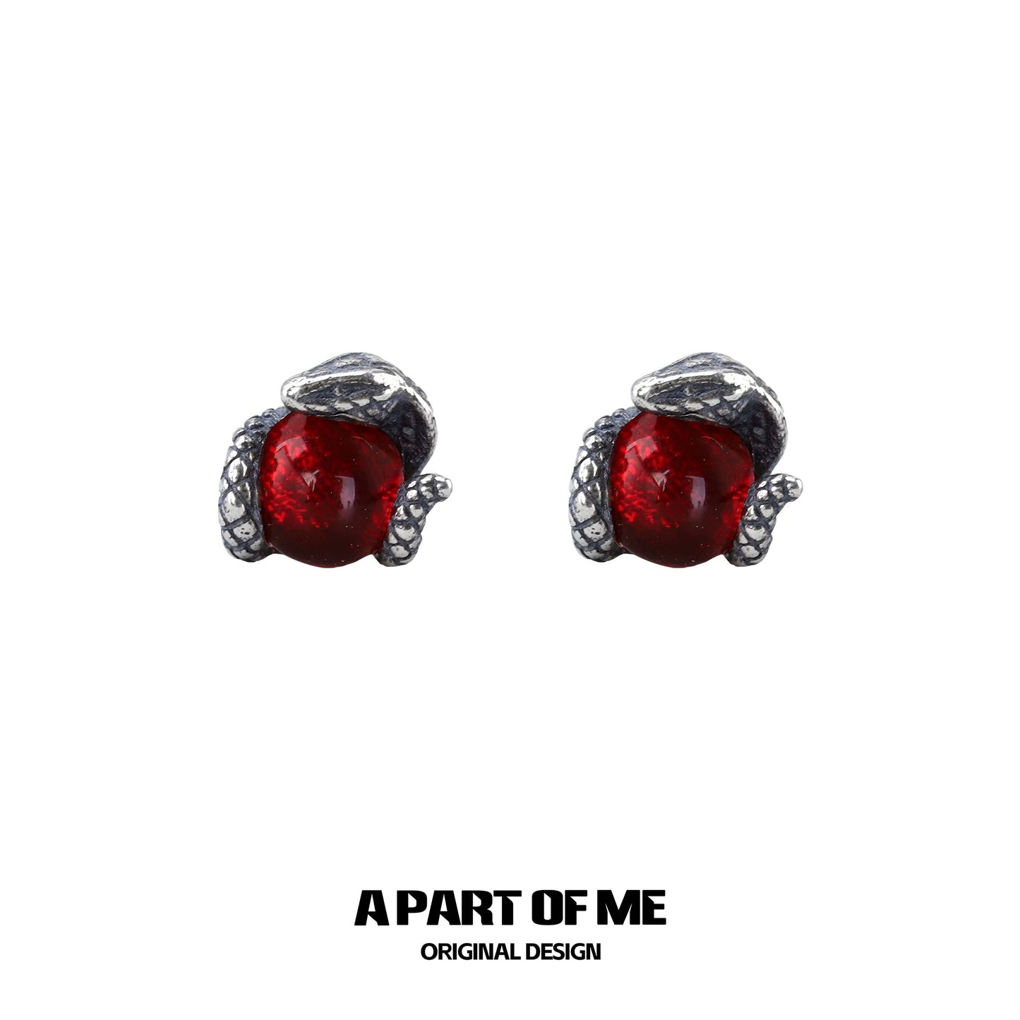 Year of the Snake S925 Sterling Silver Snake Stud Earrings