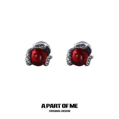 Year of the Snake S925 Sterling Silver Snake Stud Earrings