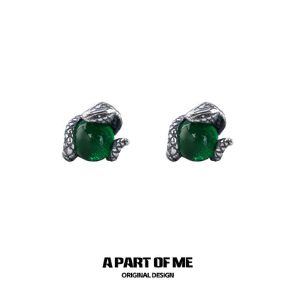 Year of the Snake S925 Sterling Silver Snake Stud Earrings