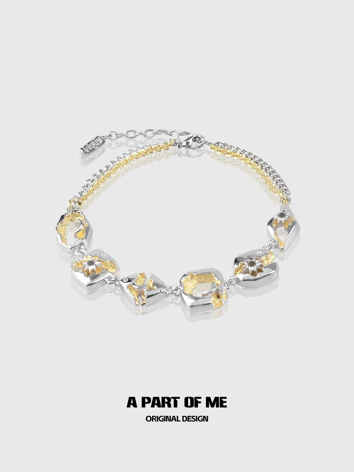 Sun & Moon 18K Platinum Plating Bracelet