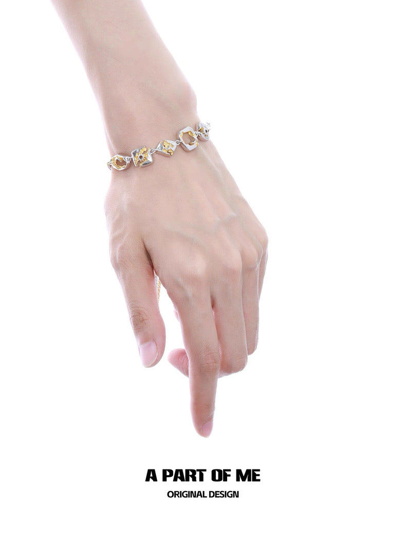 Sun & Moon 18K Platinum Plating Bracelet