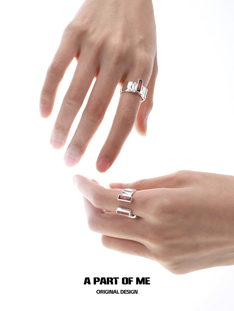 Dangerous Accomplices S925 Sterling Silver Adjustable Ring