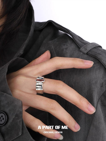 Dangerous Accomplices S925 Sterling Silver Adjustable Ring