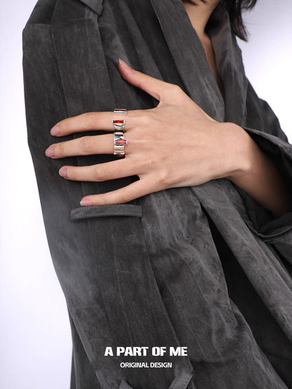 Dangerous Accomplices S925 Sterling Silver Adjustable Ring