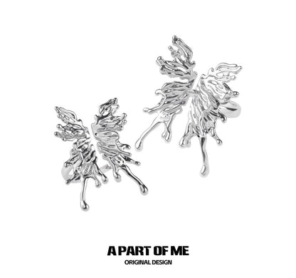 Fractured Wings 18K Platinum Plating Adjustable Ring