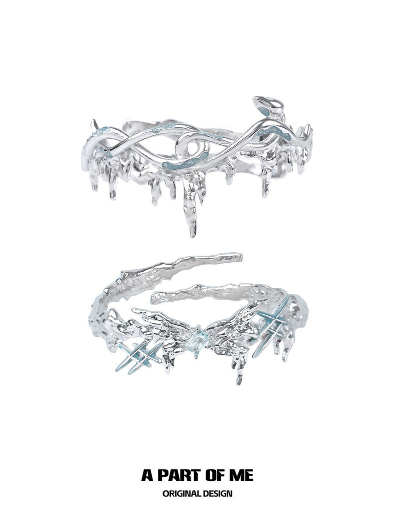 Ice Snake 18K Platinum Plating Snake ＆ Butterfly Armlet