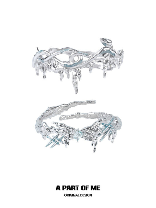 Ice Snake 18K Platinum Plating Snake ＆ Butterfly Armlet