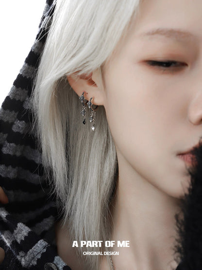 Iris S925 Sterling Silver Huggie Earrings