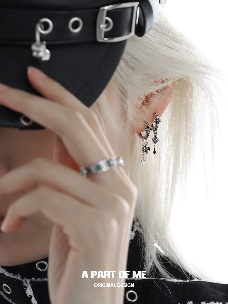 Iris S925 Sterling Silver Huggie Earrings