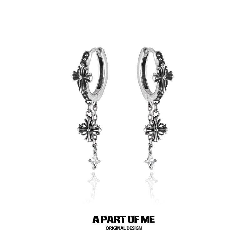Iris S925 Sterling Silver Huggie Earrings
