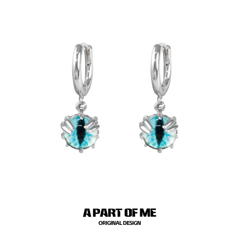 Ice Snake 18K Platinum Plating Snake Huggies Earrings