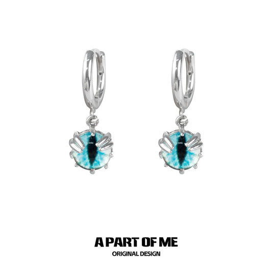 Ice Snake 18K Platinum Plating Snake Huggies Earrings