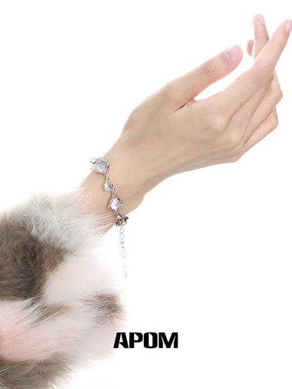 Mermaid Tear 18K Platinum Plating Natural Shell Bracelet