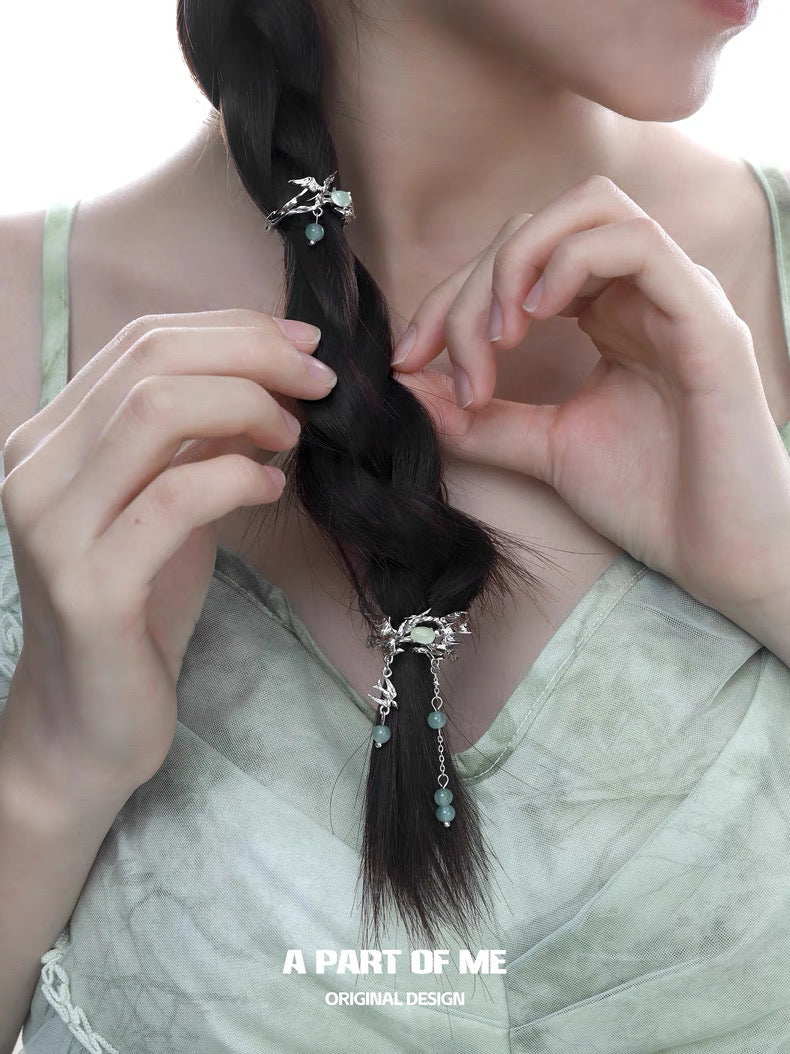 Stray Birds 18K Platinum Plating Hair Accessories