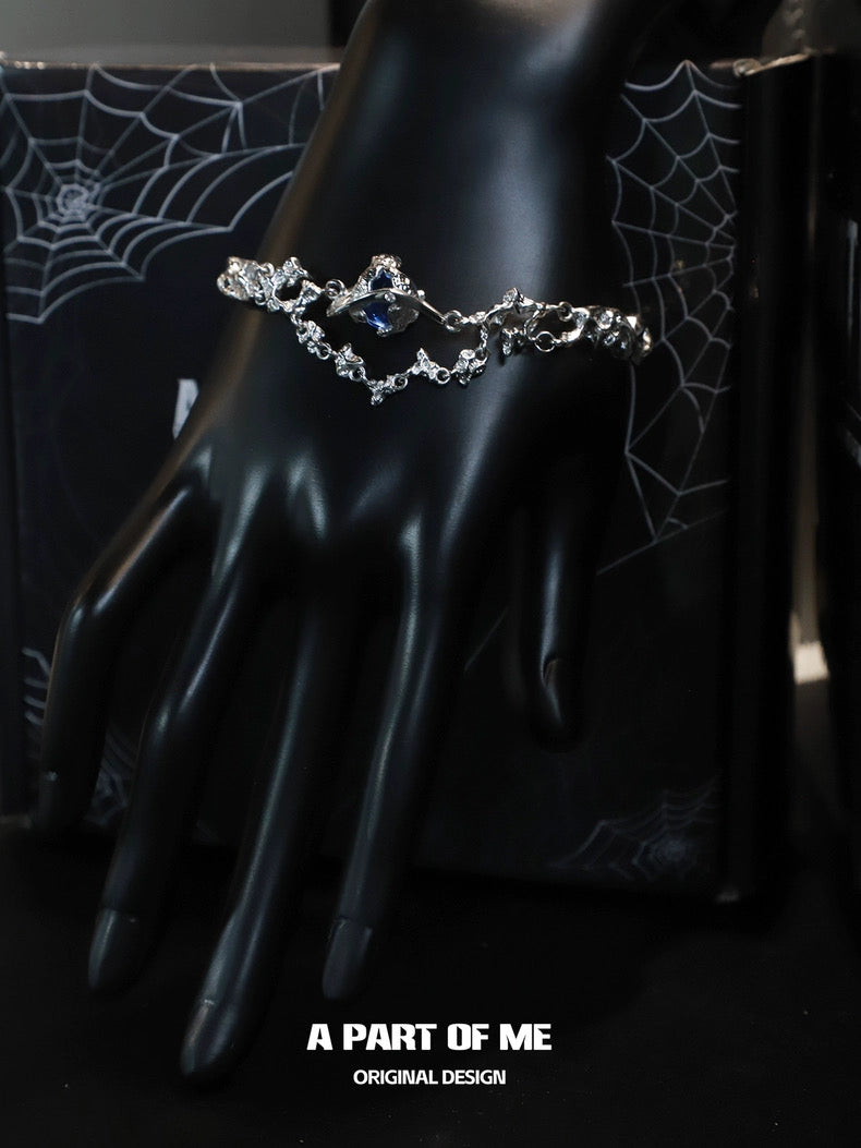 Mercury Collection 18K Platinum Plating Crystal Glass Bracelet