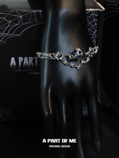 Mercury Collection 18K Platinum Plating Crystal Glass Bracelet