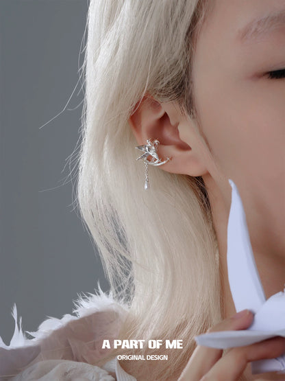 Corigami Era 18K Platinum Plating Paper Crane Earcuffs