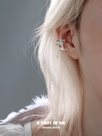 Corigami Era 18K Platinum Plating Paper Crane Earcuffs