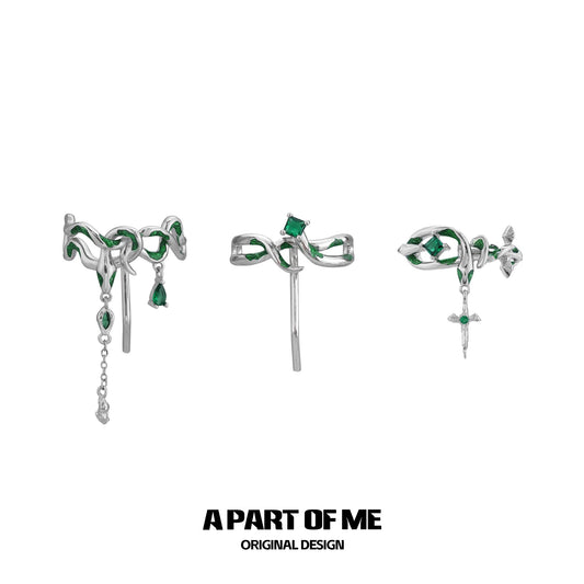 Slytherin Collection 18K Platinum Plating Hair Accessories