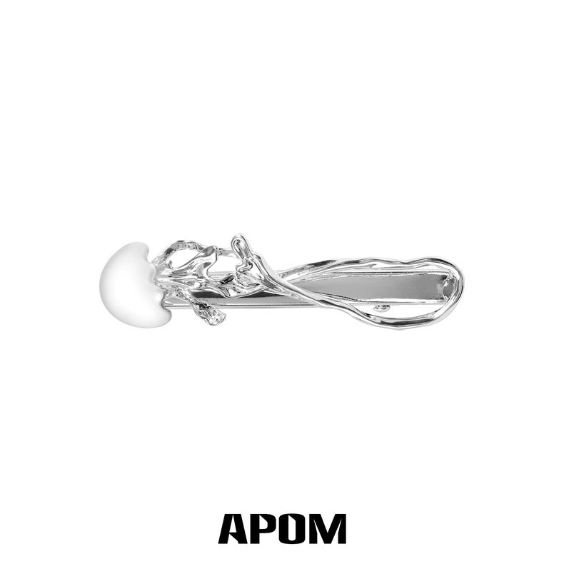 Jellyfish Bloom 18K Platinum Plating Hair Clips
