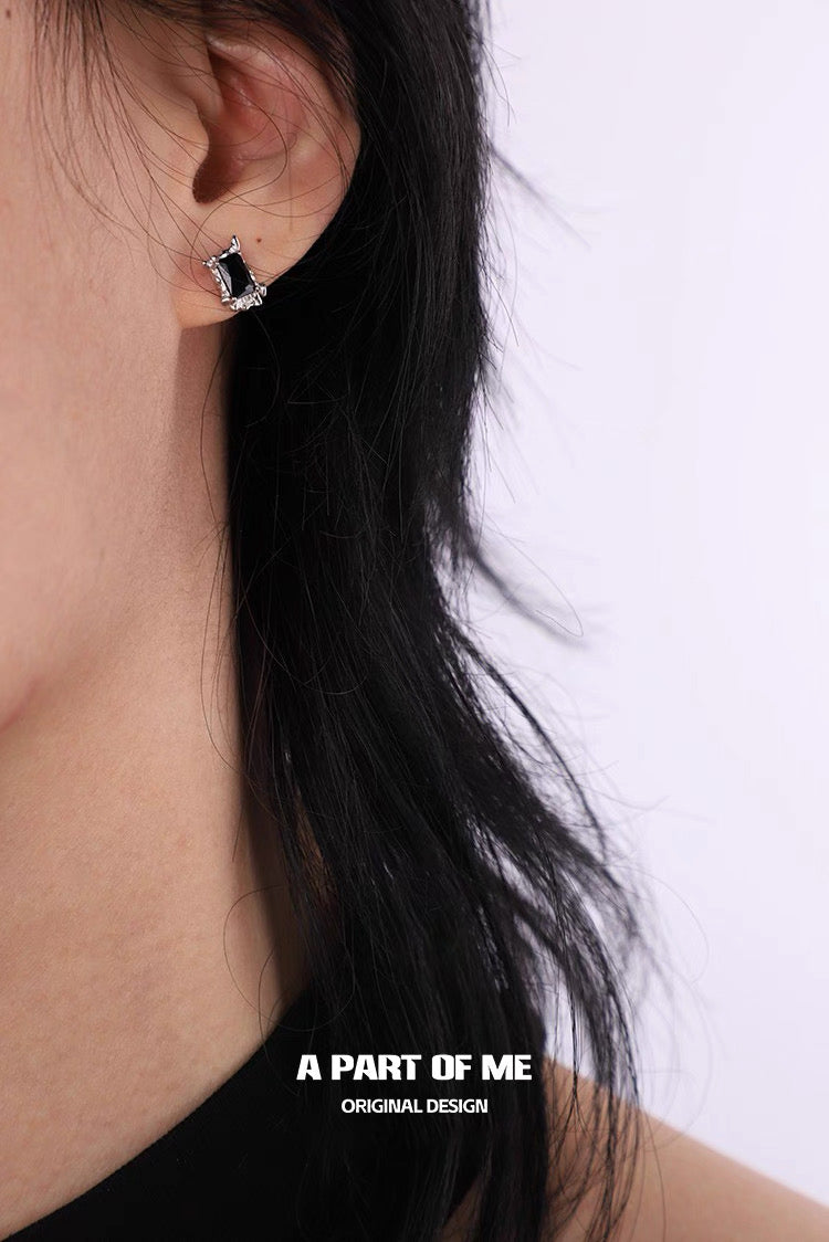 Illusion 925 Sterling Silver Zircon Stud Earrings