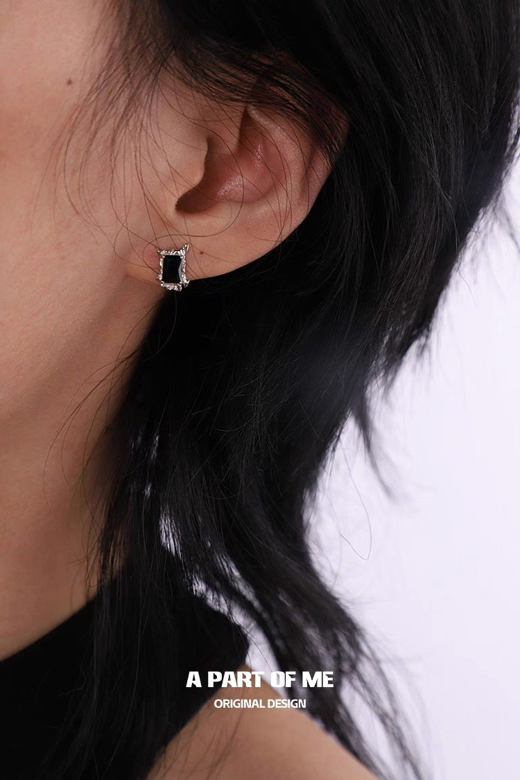 Illusion 925 Sterling Silver Zircon Stud Earrings