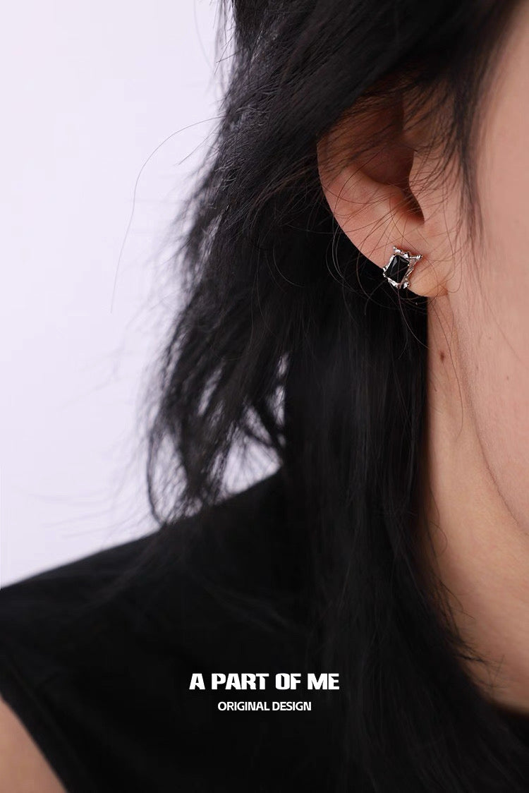 Illusion 925 Sterling Silver Zircon Stud Earrings