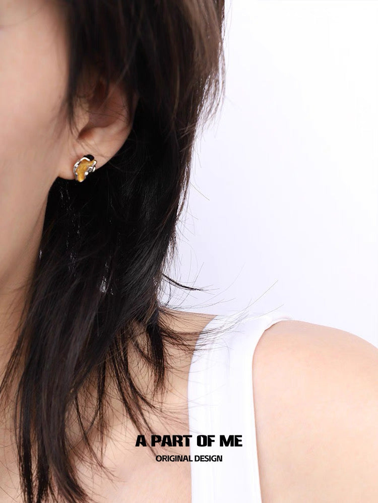 Radiance S925 Sterling Silver Irregular Stud Earrings