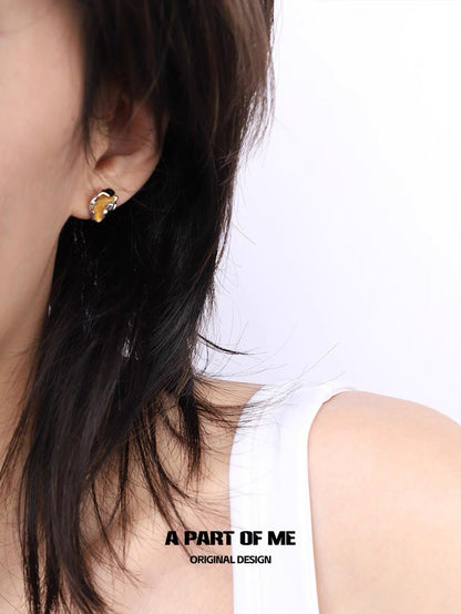 Radiance S925 Sterling Silver Irregular Stud Earrings