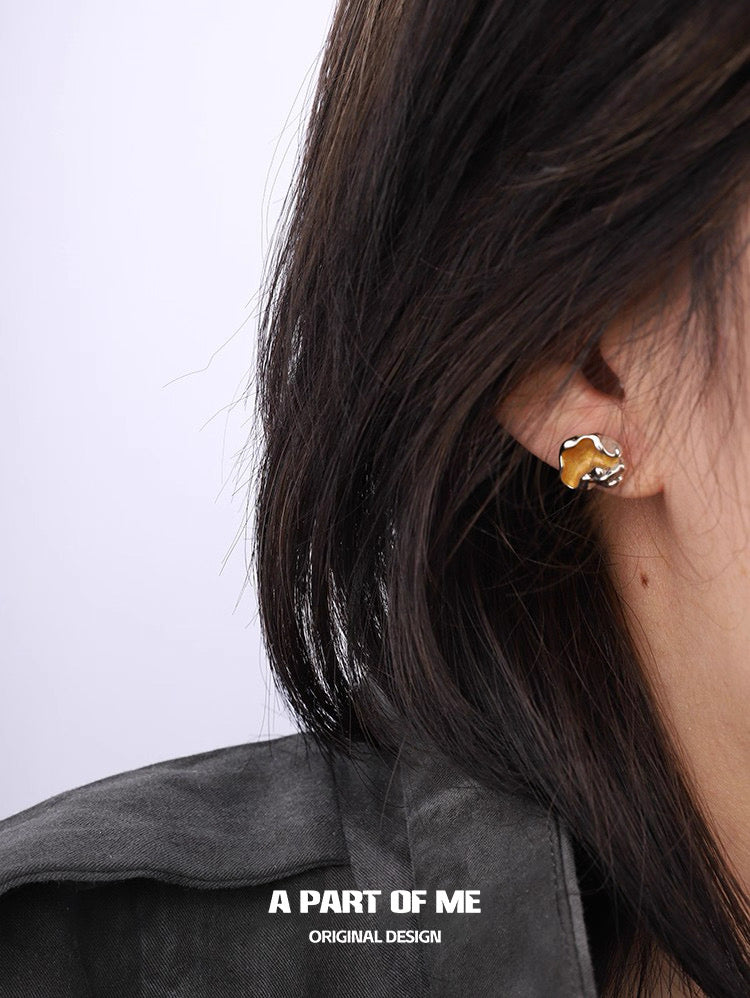 Radiance S925 Sterling Silver Irregular Stud Earrings