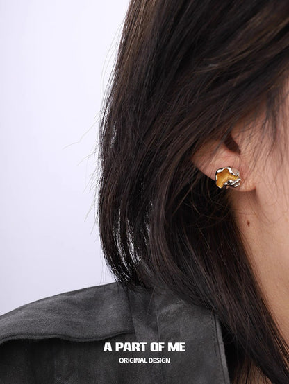 Radiance S925 Sterling Silver Irregular Stud Earrings