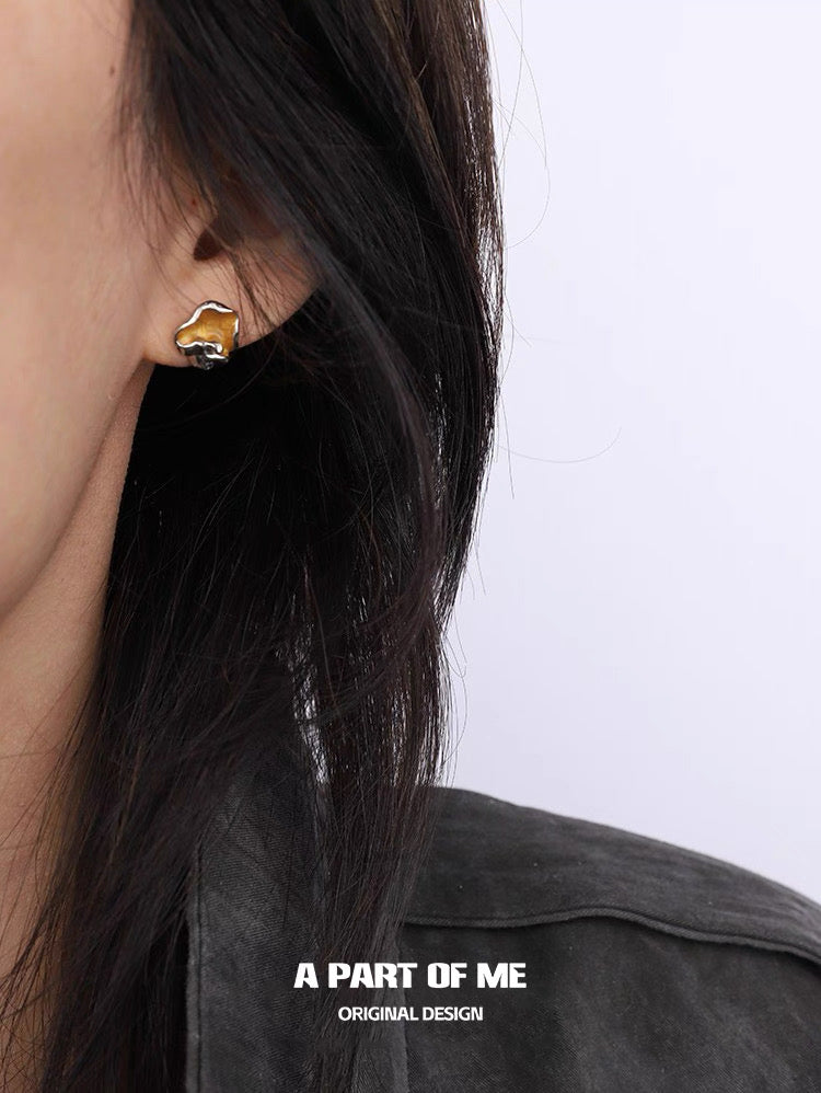 Radiance S925 Sterling Silver Irregular Stud Earrings