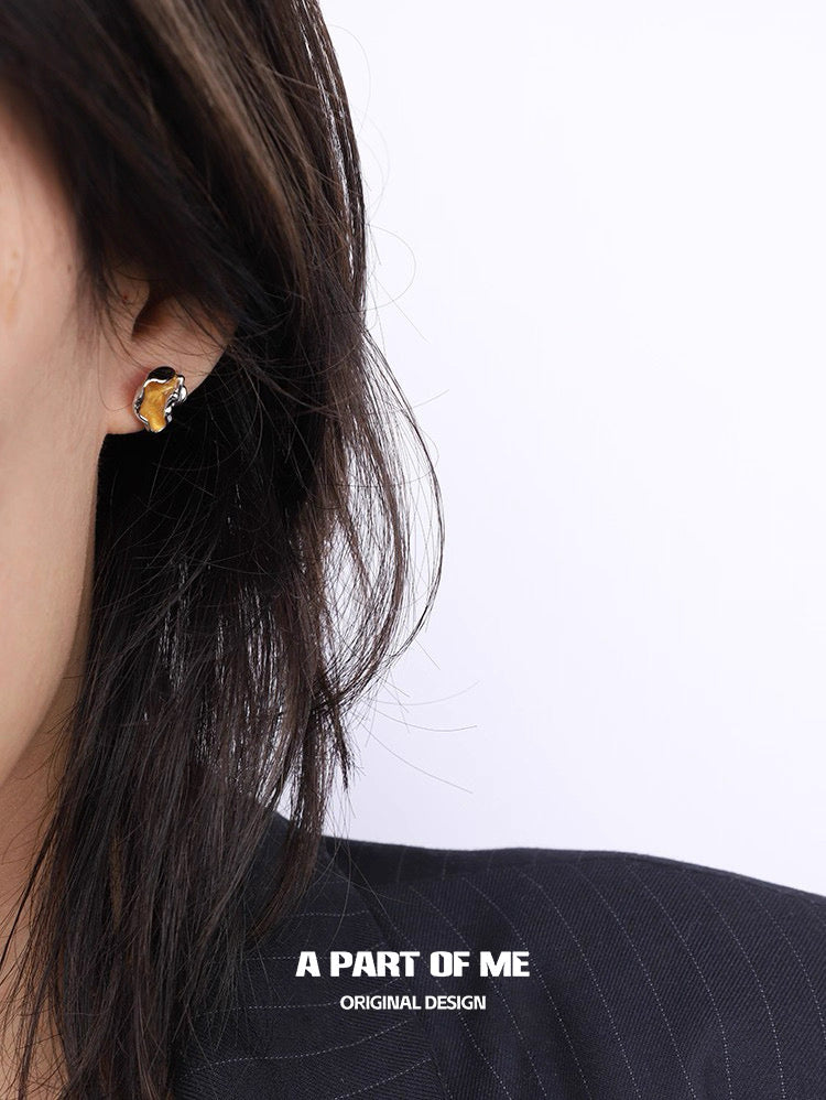 Radiance S925 Sterling Silver Irregular Stud Earrings