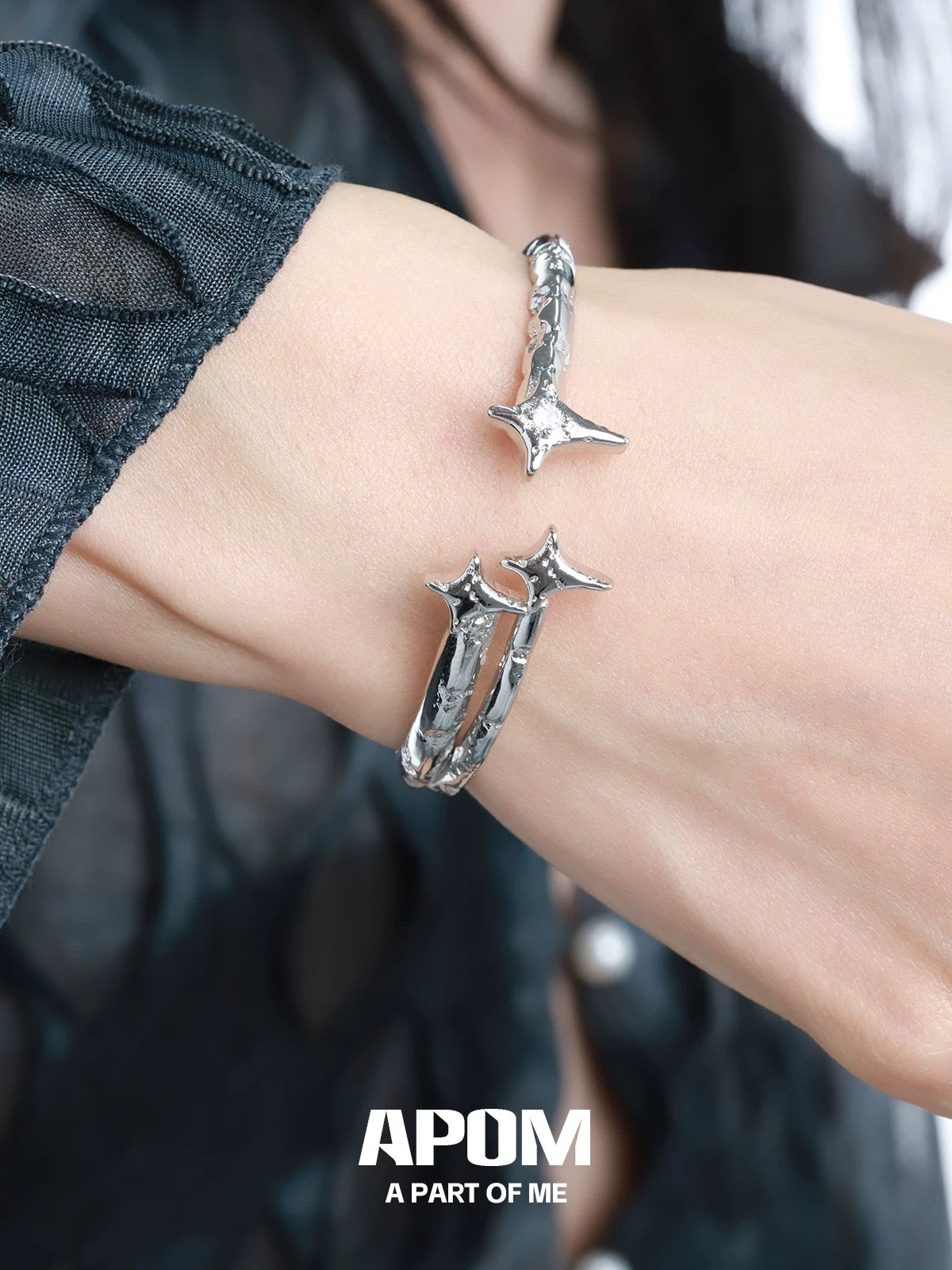Starlight 18K Platinum Plating Bangle