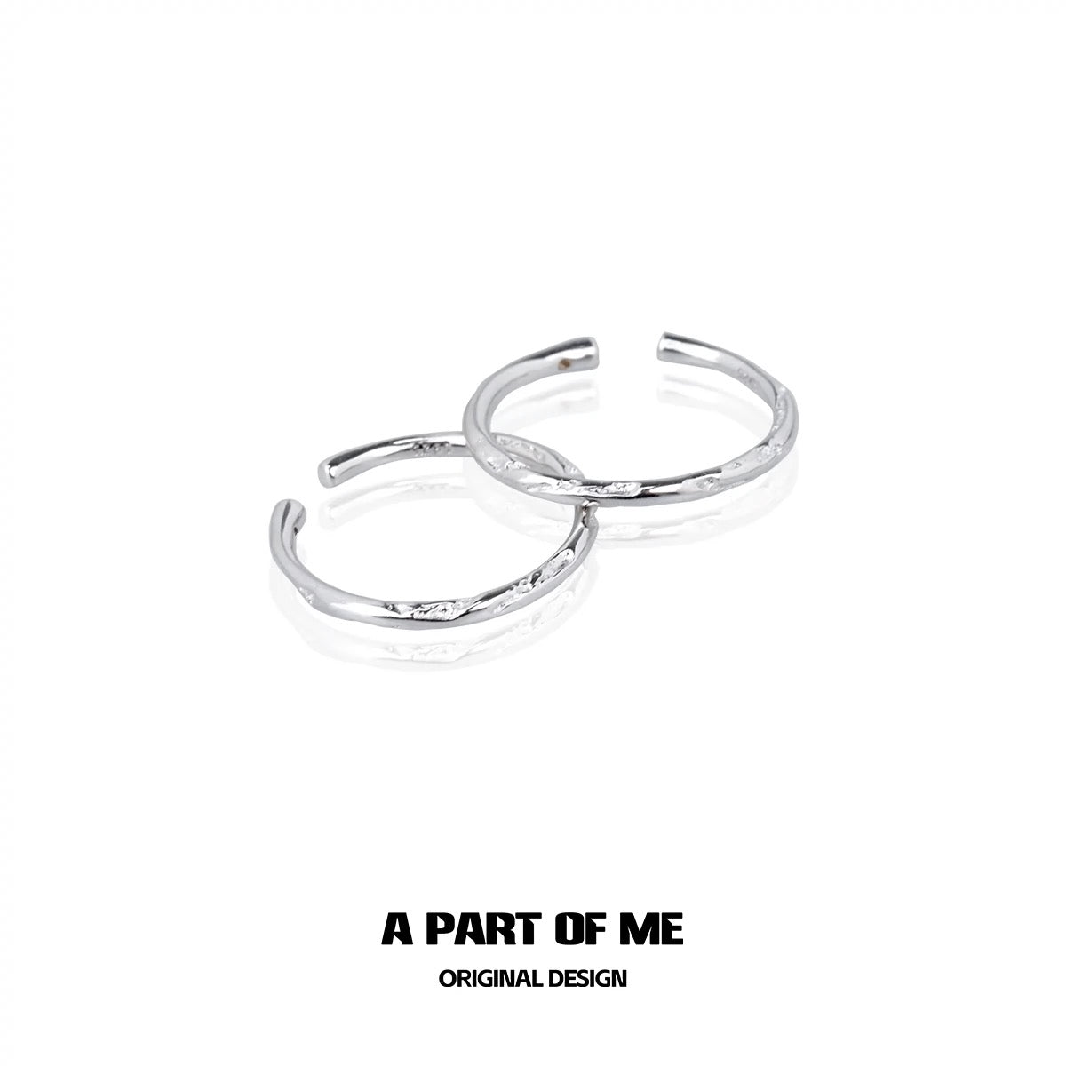 Basic S925 Sterling Silver Adjustable Mini Rings