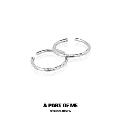 Basic S925 Sterling Silver Adjustable Mini Rings