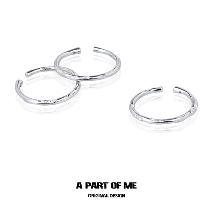 Basic S925 Sterling Silver Adjustable Mini Rings