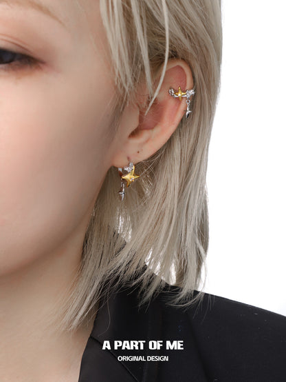 Golden Star 18K Platinum Plating Ear Cuffs
