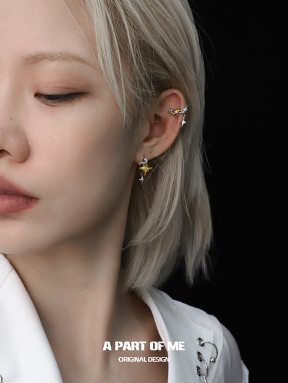Golden Star 18K Platinum Plating Ear Cuffs