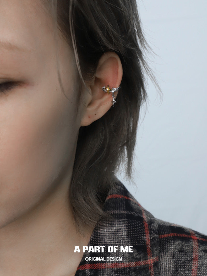 Golden Star 18K Platinum Plating Ear Cuffs