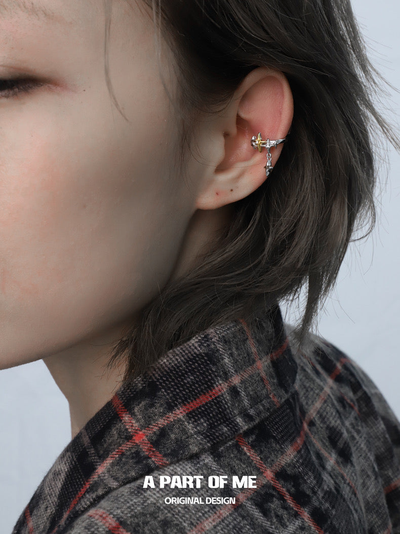 Golden Star 18K Platinum Plating Ear Cuffs