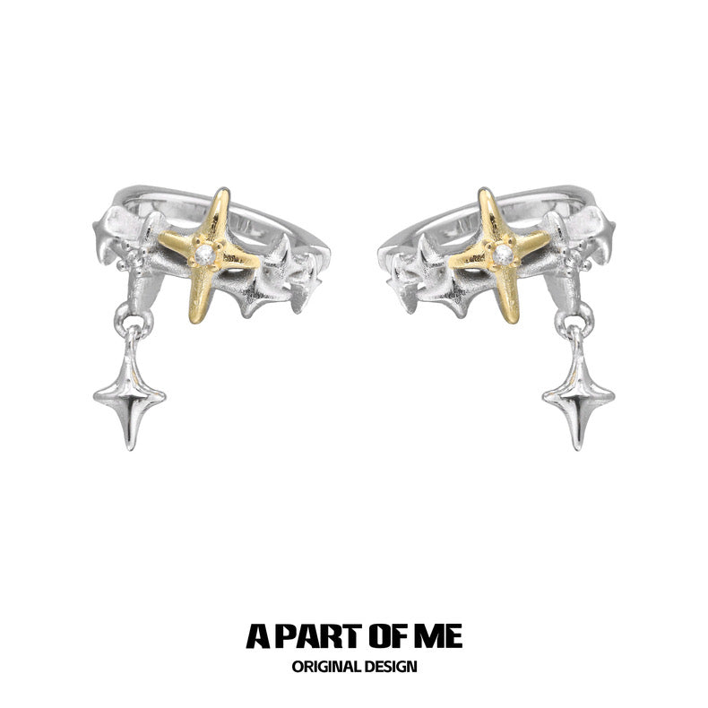 Golden Star 18K Platinum Plating Ear Cuffs